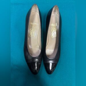 Black Short Ferragamo Heels